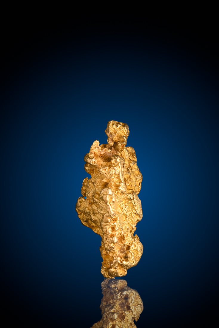 (image for) Elongated and Brilliant Natural Gold from Australia - 5.0 grams